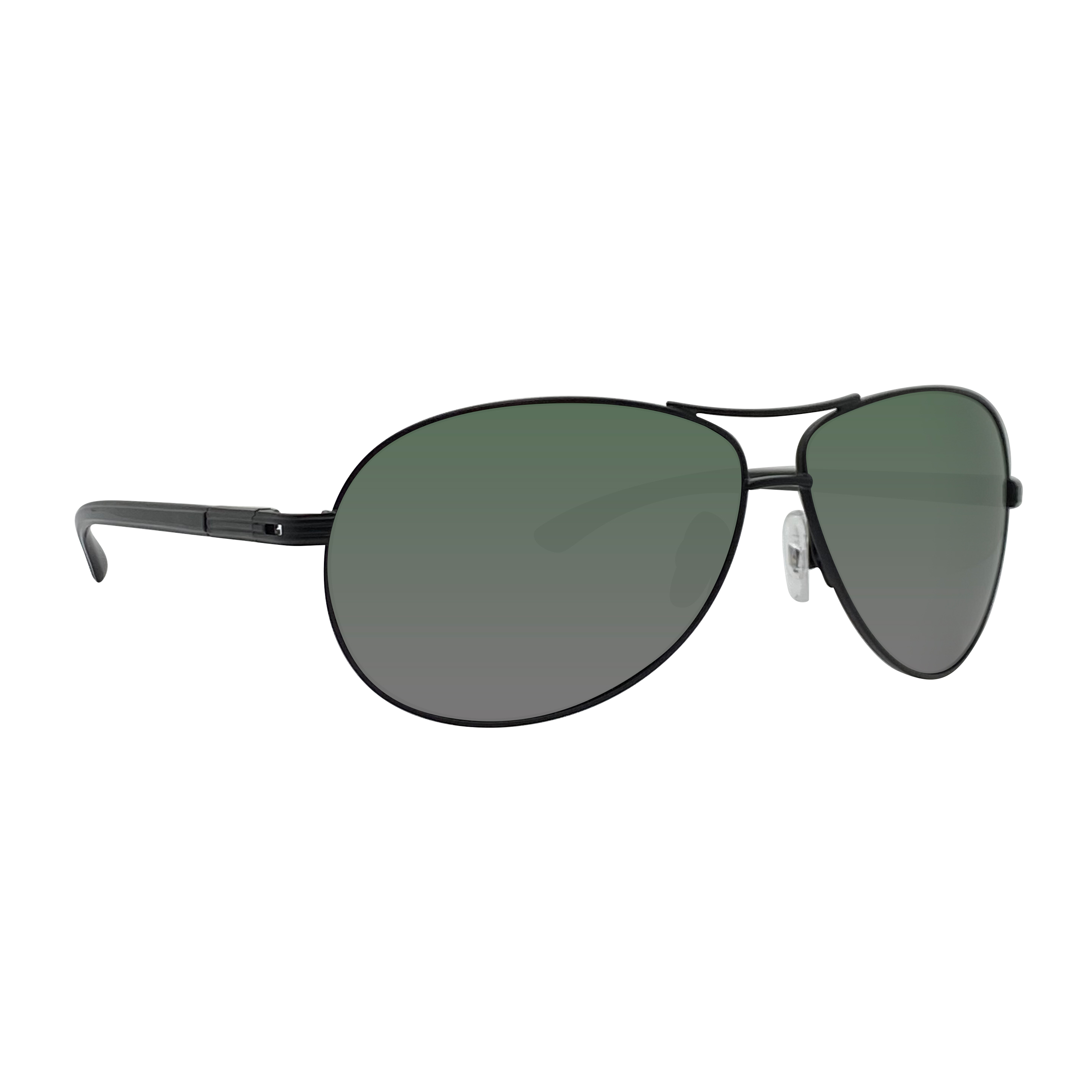 Black reflective aviator sunglasses top